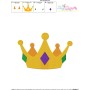 Golden Crown Embroidery Design Pattern-3