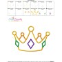 Golden Crown Applique Design Pattern-3