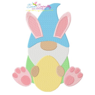 Easter Gnome Embroidery Design Pattern-1