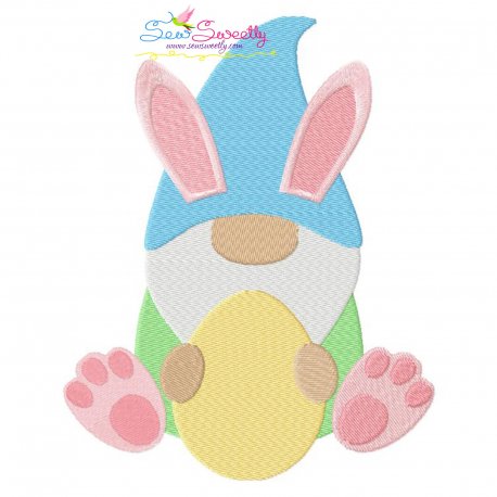 Easter Gnome Embroidery Design Pattern-1