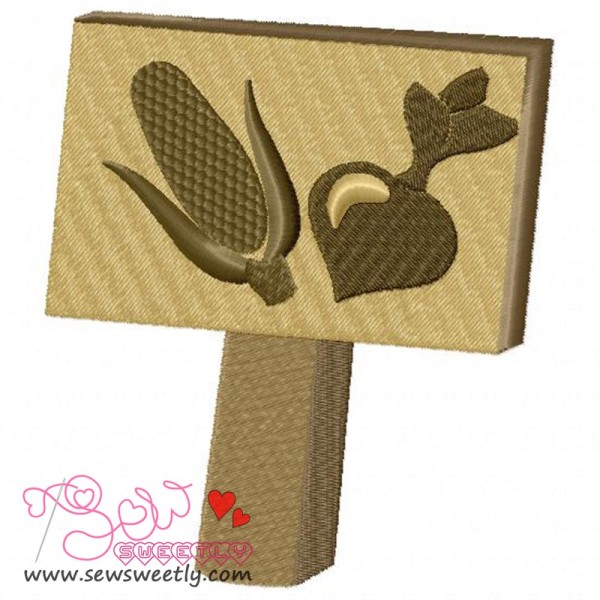 Garden Sign-Crop Embroidery Design Pattern-1