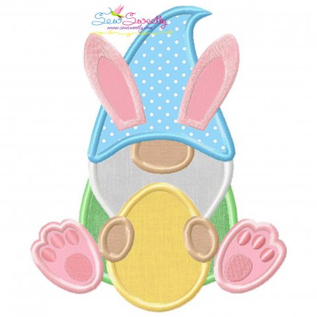 Easter Gnome Applique Design Pattern-1