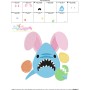 Easter Shark Embroidery Design Pattern-3
