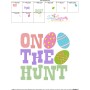 On The Hunt Easter Eggs Embroidery Design Pattern-3
