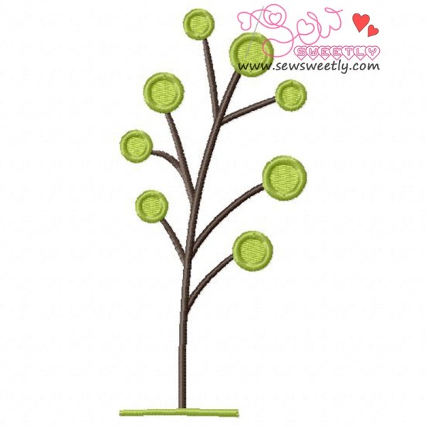 Retro Tree-6 Embroidery Design Pattern-1