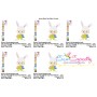 Easter Eggs Bunny Boy Glasses Embroidery Design Pattern-2