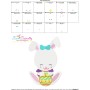Easter Bunny Girl Egg-2 Embroidery Design Pattern-3