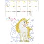 Golden Unicorn Block-6 Embroidery Design Pattern-3