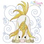 Golden Unicorn Block-5 Embroidery Design Pattern-1