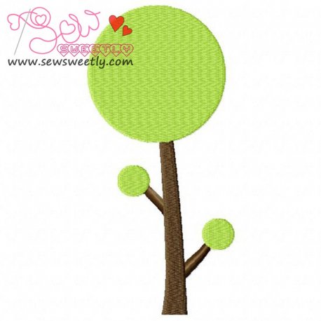 Retro Tree-2 Embroidery Design- 1