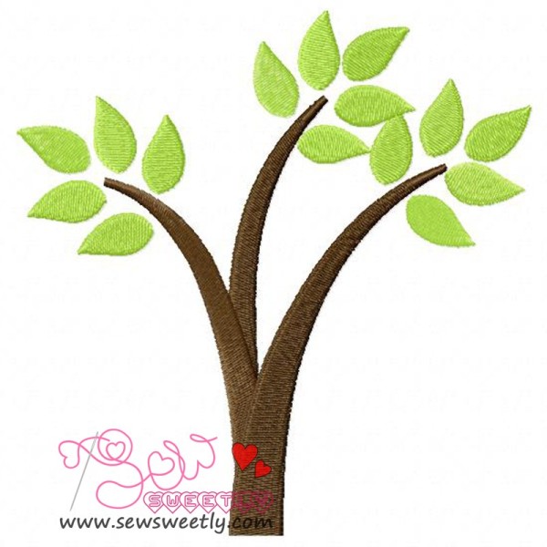 Retro Tree-1 Embroidery Design Pattern-1