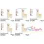 Spring Llama Embroidery Design Pattern-2