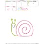 Spring Snail Applique Design Pattern-3