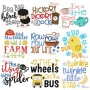 Nursery Rhyme Lettering-v1 Embroidery Design Bundle-1