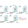 Free Let's Stay Home Corona Lettering Embroidery Design Pattern-2