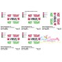 Free Not Today Corona Virus Lettering Embroidery Design Pattern-2