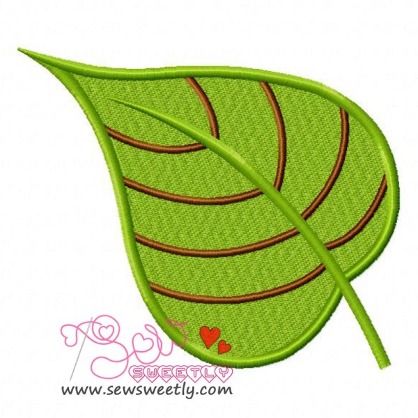 Green Leaf Embroidery Design Pattern-1