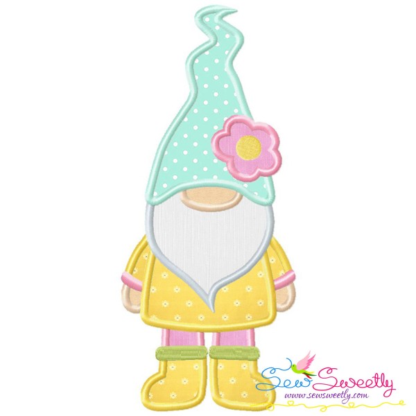 Spring Gnome Applique Design Pattern-1