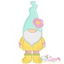 Spring Gnome Applique Design Pattern-1
