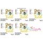 Bee Kind Spring Lettering Embroidery Design Pattern-2
