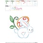 Bunny Carrying Easter Egg-04 Embroidery Design Pattern-3