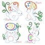 Bunny Carrying Easter Egg Embroidery Design Bundle-1