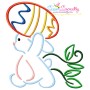 Bunny Carrying Easter Egg Embroidery Design Bundle-2