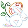 Bunny Carrying Easter Egg Embroidery Design Bundle-5