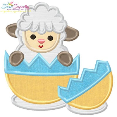 Baby Easter Sheep-5 Applique Design Pattern-1