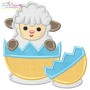 Baby Easter Sheep-5 Applique Design Pattern-1