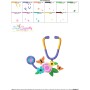 Flowers Stethoscope Medical Embroidery Design Pattern-3
