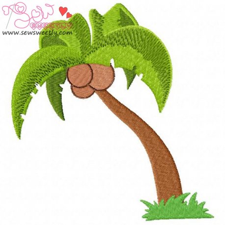 Palm Tree Embroidery Design Pattern-1