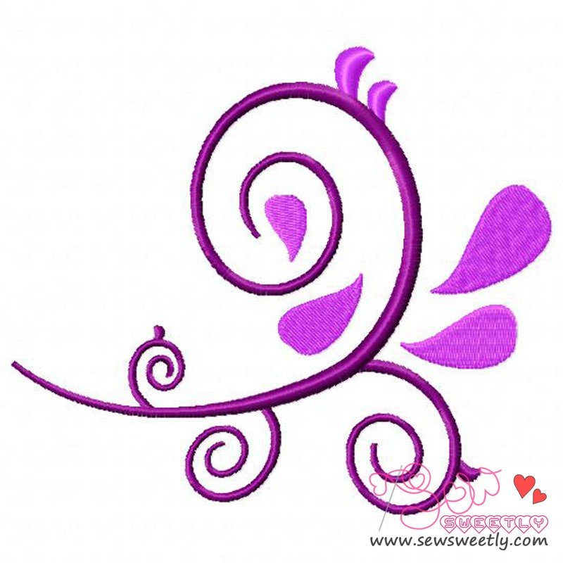 Decorative Swirl Embroidery Design | Sew Sweetly