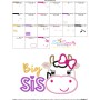 Cow Big Sis Applique Design Pattern-3