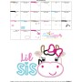 Cow Lil Sis Applique Design Pattern-3