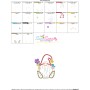 Spring Gnome Flowers Applique Design Pattern-3