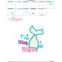 Mermaid Mom Tail Lettering Applique Design Pattern-3