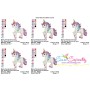 Sweet Unicorn Embroidery Design Pattern-2