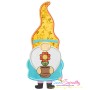 Spring Gnome Flower Pot Applique Design Pattern-1