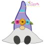 Gnome Spring Flowers Embroidery Design Pattern-1