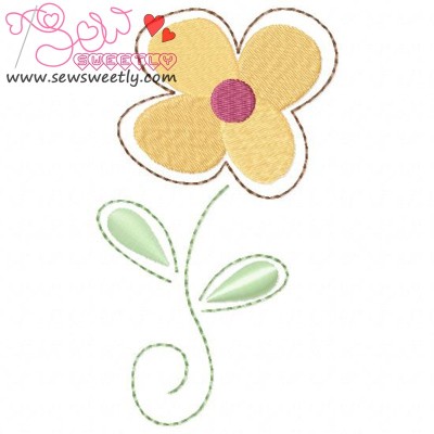 Flower-2 Embroidery Design Pattern-1