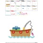 Fishing Boat Embroidery Design Pattern-3