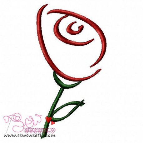Rose-1 Embroidery Design Pattern-1