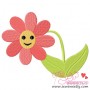 Smiley Flower Embroidery Design Pattern-1