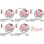 Live Love Heal Hearts Stethoscope Medical Lettering Embroidery Design Pattern-2