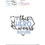 This Hero Wears Scrubs Medical Lettering Embroidery Design Pattern-3