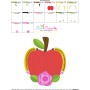 Apple Pencil Flower Embroidery Design Pattern-3