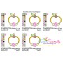 Apple Pencil Flower Applique Design Pattern-2