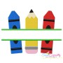 Pencil Crayon Split Embroidery Design Pattern-1