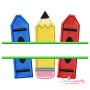 Pencil Crayon Split Applique Design Pattern-1